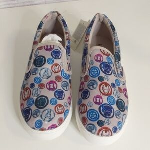 Marvel Kids Slip-On Sneakers - Blue and Red